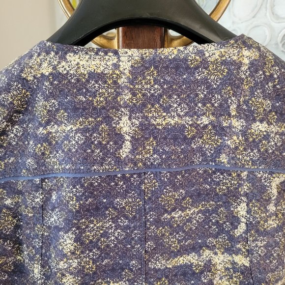 Sandwich Steel Blue and Cream Abstract Print Jacket EU 36/US 6 - Picture 11 of 16